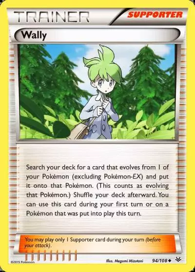 Wally 94/108 Roaring Skies Pokemon card
