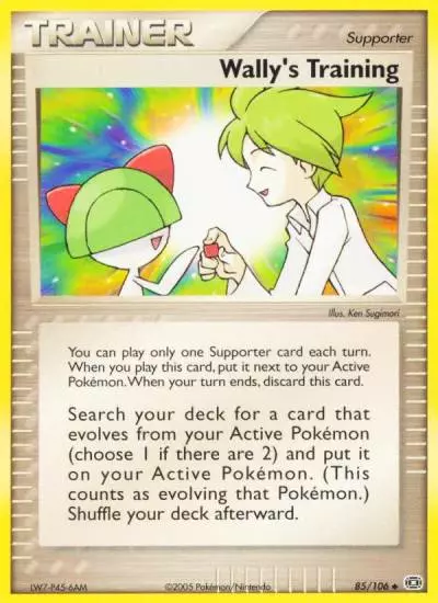 Wally's Training 85/106 Emerald Pokemon card