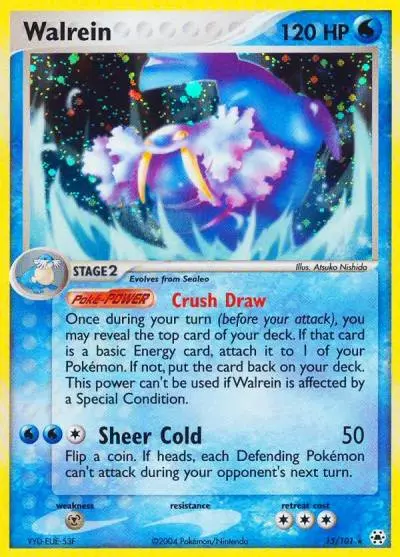 Walrein 15/101 Hidden Legends Pokemon card