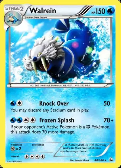 Walrein 48/160 Primal Clash Pokemon card