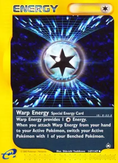 Warp Energy 147/147 Aquapolis Pokemon card