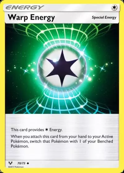 Warp Energy 70/73 Shining Legends Pokemon card