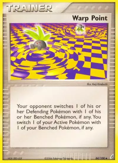 Warp Point 84/100 Crystal Guardians Pokemon card