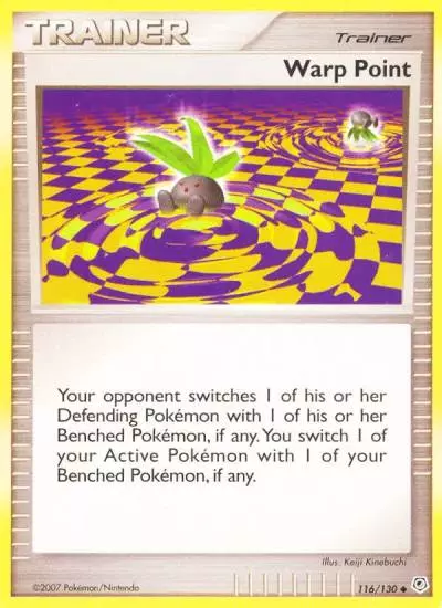 Warp Point 116/130 Diamond & Pearl Pokemon card