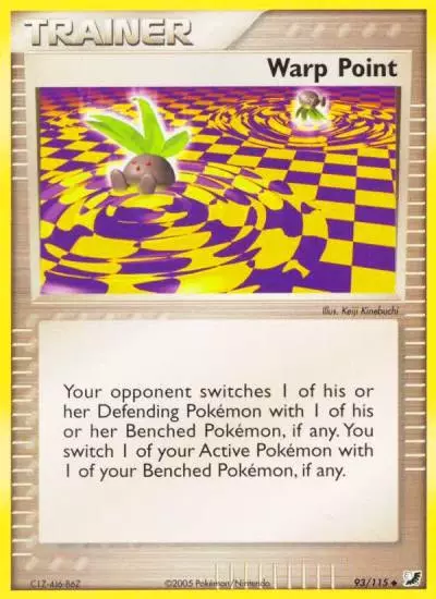 Warp Point 93/115 Unseen Forces Pokemon card