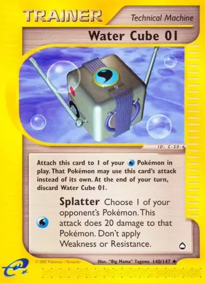 Water Cube 01 140/147 Aquapolis Pokemon card