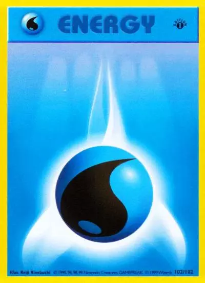 Water Energy 102/102 Base Pokemon card