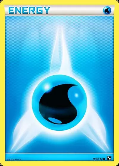 Water Energy 107/114 Black & White Pokemon card