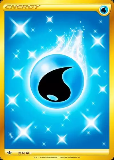 Water Energy 231/198 Chilling Reign Pokemon card