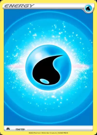 Water Energy 154/159 Crown Zenith Pokemon card