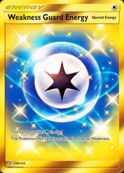 Weakness Guard Energy 258/236 Unified Minds Pokemon card