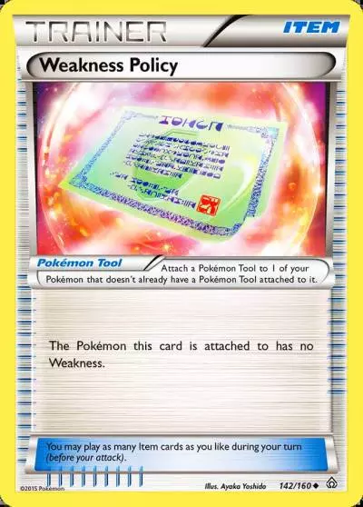 Weakness Policy 142/160 Primal Clash Pokemon card