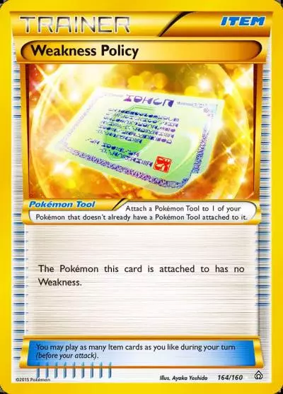 Weakness Policy 164/160 Primal Clash Pokemon card