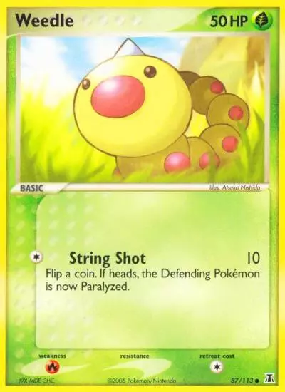 Weedle 87/113 Delta Species Pokemon card