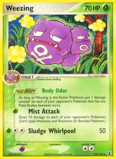 Weezing 33/113 Delta Species Pokemon card
