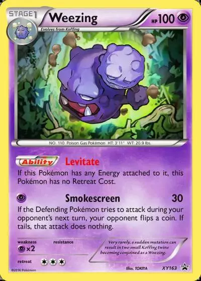 Weezing XY163/211 XY Black Star Promos Pokemon card