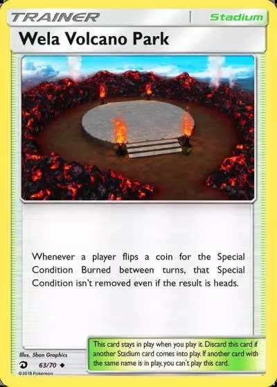 Wela Volcano Park 63/70 Dragon Majesty Pokemon card