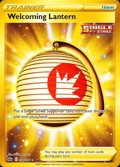 Welcoming Lantern 230/198 Chilling Reign Pokemon card