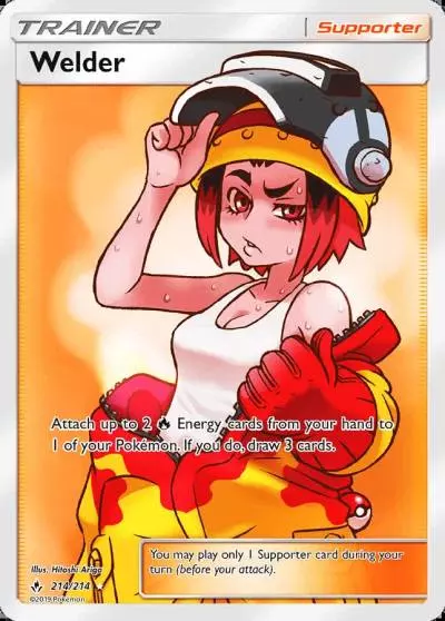 Welder 214/214 Unbroken Bonds Pokemon card