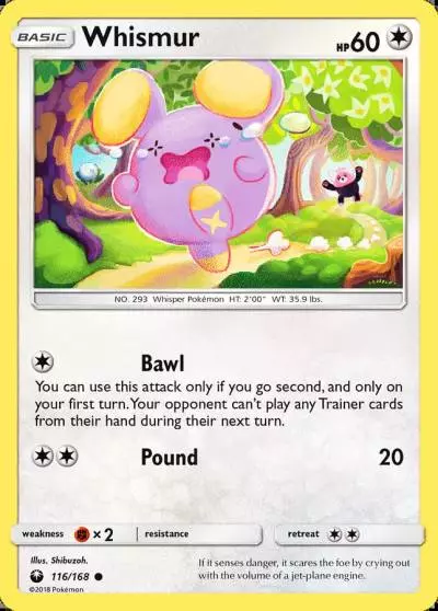 Whismur 116/168 Celestial Storm Pokemon card
