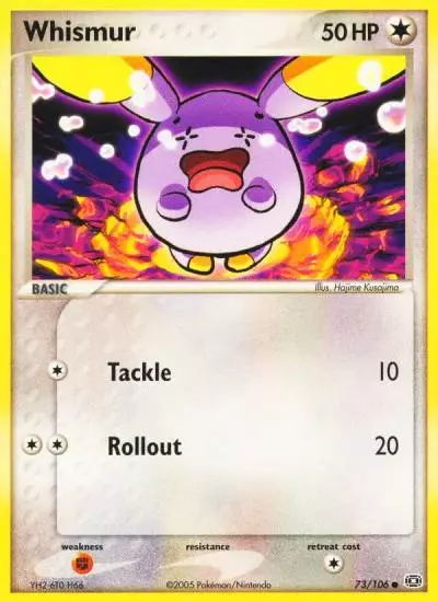 Whismur 73/106 Emerald Pokemon card