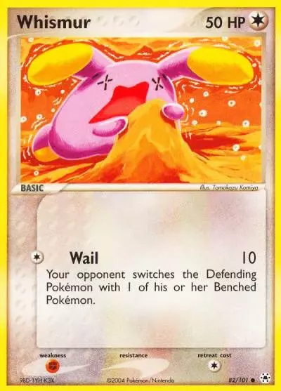 Whismur 82/101 Hidden Legends Pokemon card