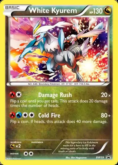 White Kyurem BW59/101 BW Black Star Promos Pokemon card