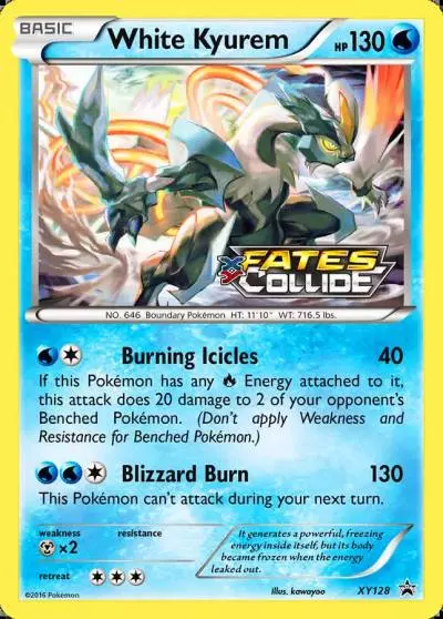White Kyurem XY128/211 XY Black Star Promos Pokemon card