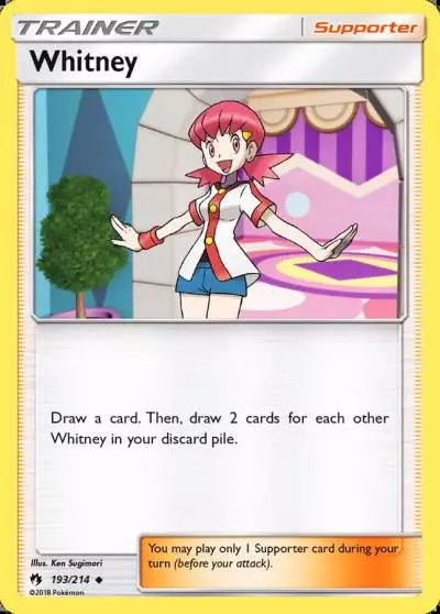 Whitney 193/214 Lost Thunder Pokemon card