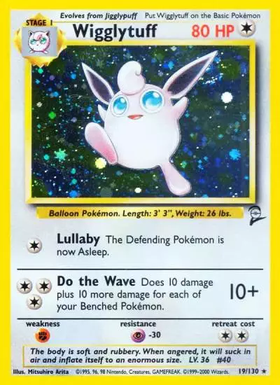 Wigglytuff 19/130 Base Set 2 Pokemon card