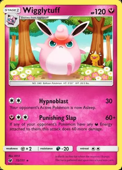 Wigglytuff 72/111 Crimson Invasion Pokemon card