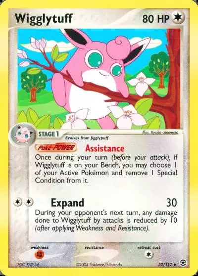 Wigglytuff 52/112 FireRed & LeafGreen Pokemon card