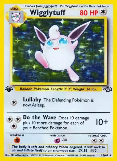 Wigglytuff 16/64 Jungle Pokemon card