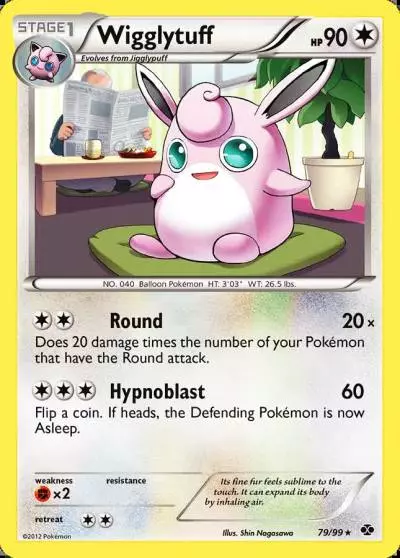 Wigglytuff 79/99 Next Destinies Pokemon card