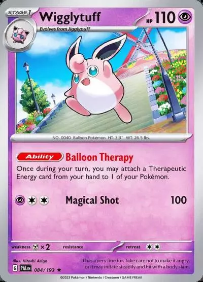 Wigglytuff 84/193 Paldea Evolved Pokemon card