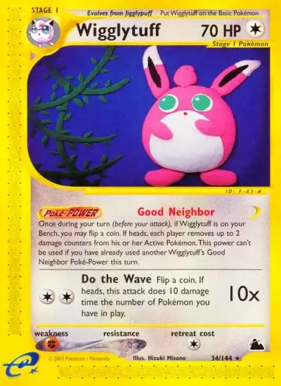 Wigglytuff 34/144 Skyridge Pokemon card