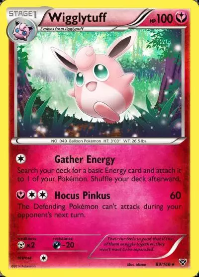 Wigglytuff 89/146 XY Pokemon card