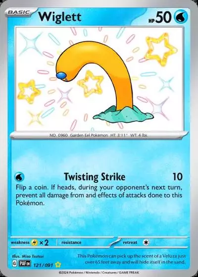 Wiglett 121/91 Paldean Fates Pokemon card