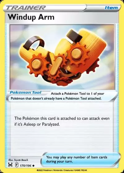 Windup Arm 170/196 Lost Origin Pokemon card