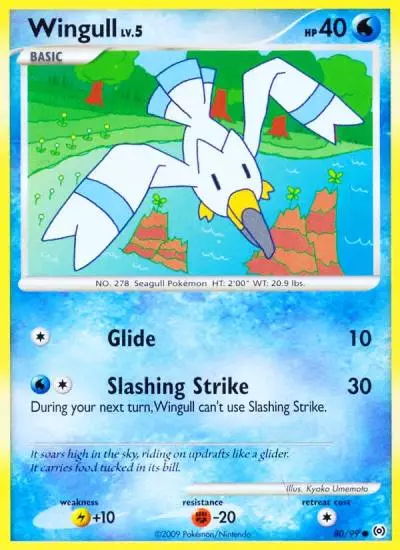 Wingull 80/99 Arceus Pokemon card