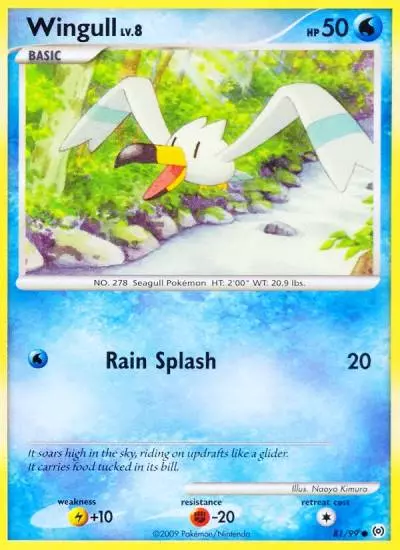 Wingull 81/99 Arceus Pokemon card