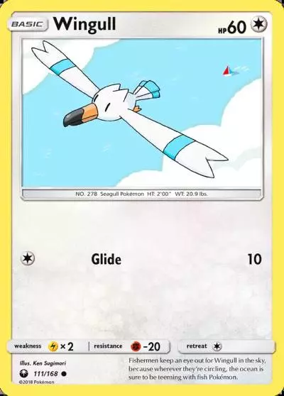 Wingull 111/168 Celestial Storm Pokemon card
