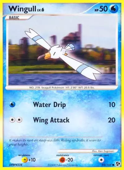 Wingull 95/106 Great Encounters Pokemon card