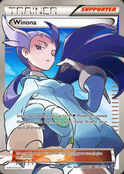 Winona 108/108 Roaring Skies Pokemon card