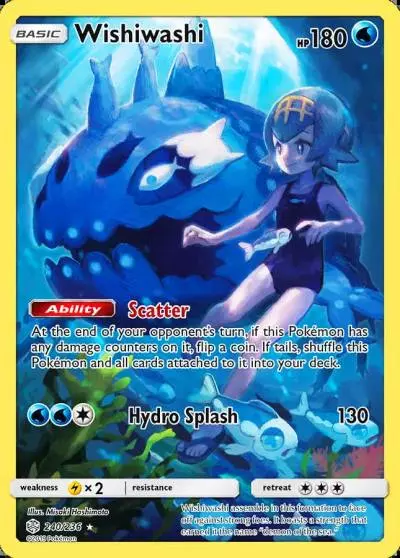 Wishiwashi 240/236 Cosmic Eclipse Pokemon card