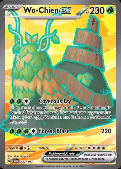 Wo-Chien ex 232/193 Paldea Evolved Pokemon card