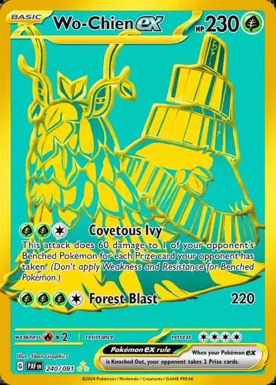 Wo-Chien ex 240/91 Paldean Fates Pokemon card