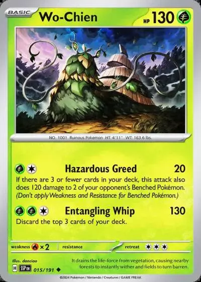 Wo-Chien 15/191 Surging Sparks Pokemon card