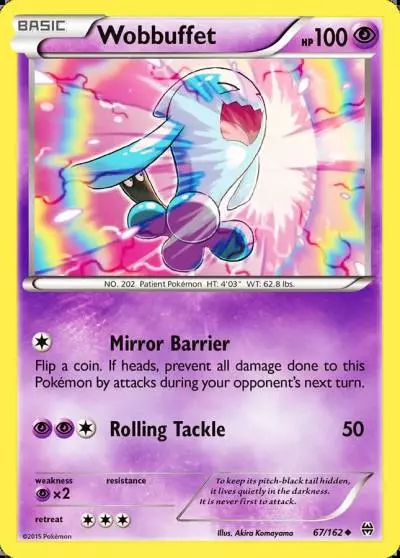 Wobbuffet 67/162 BREAKthrough Pokemon card