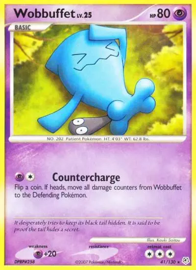 Wobbuffet 41/130 Diamond & Pearl Pokemon card